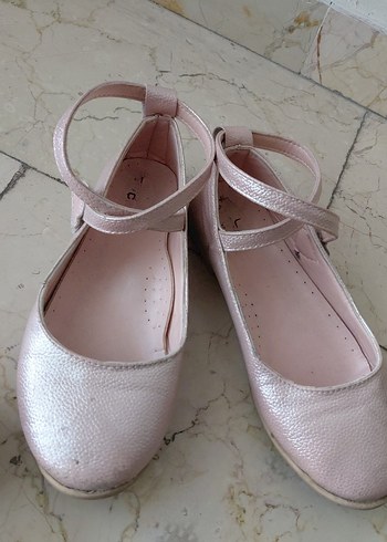 Parlak Pembe Kız Çocuk Babet Ayakkabı - Görsel 9