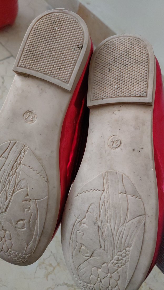 Parlak Pembe Kız Çocuk Babet Ayakkabı - Görsel 5