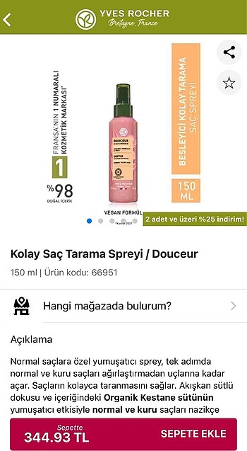 Beden Saç spreyi