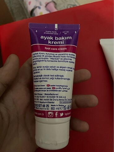 Diğer Ayak bakım kremi