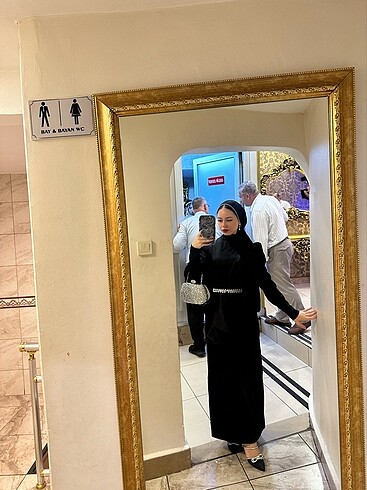 Tesettür abiye taşlı
