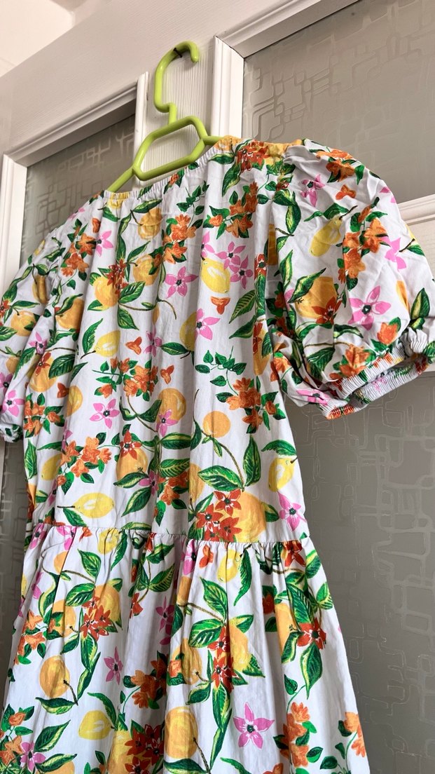 Çiçek Desenli Bohem Uzun Elbise - Görsel 4