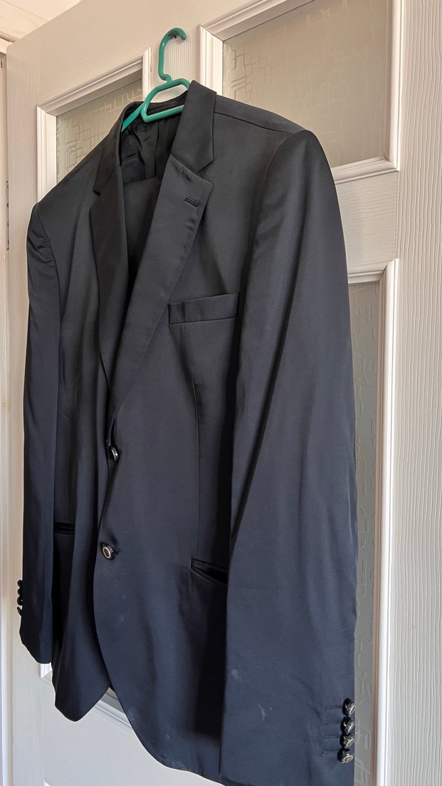 Klasik Kesim Siyah Erkek Takım Elbise - Görsel 2