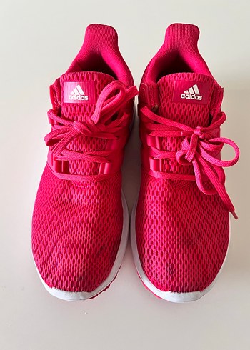 Pembe Adidas Bağcıklı Kadın Spor Ayakkabı - Görsel 2