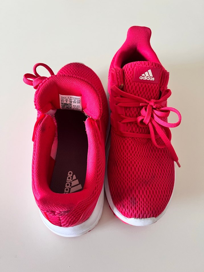 Pembe Adidas Bağcıklı Kadın Spor Ayakkabı - Görsel 4
