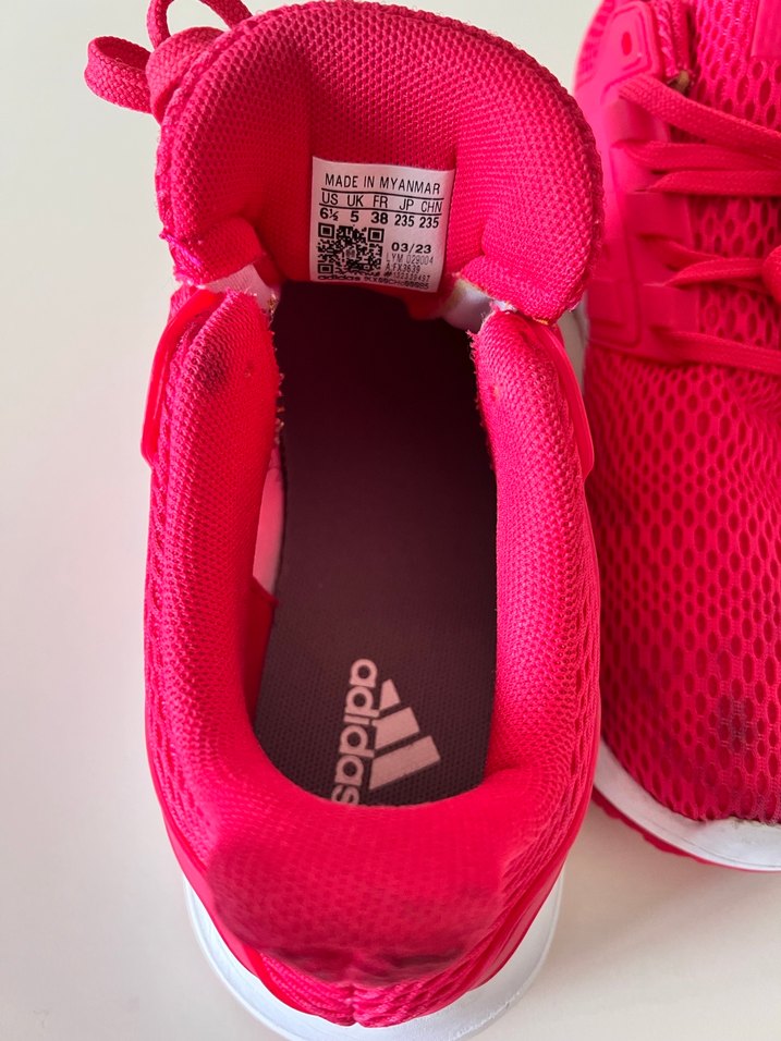 Pembe Adidas Bağcıklı Kadın Spor Ayakkabı - Görsel 3