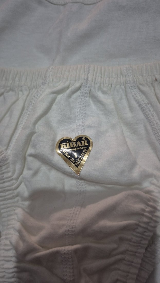 Beyaz Erkek Çocuk Atlet ve Külot Takımı - Görsel 3