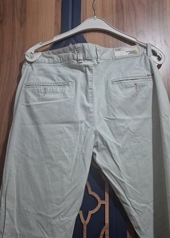 Bej Regular Fit Erkek Kemerli Pantolon - Görsel 2