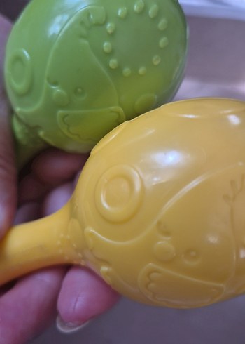 Renkli Bebek Diş Kaşıyıcısı ve Çıngırak - Görsel 3