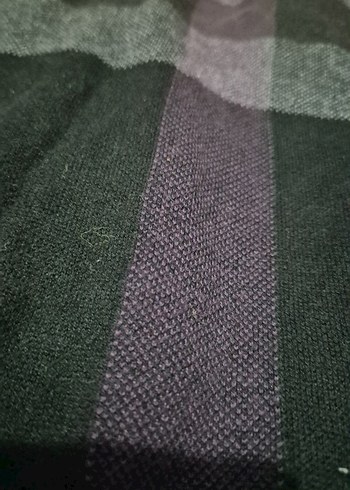 Düğmeli Ekoseli Erkek Hırka - Görsel 5