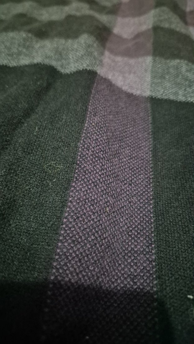 Düğmeli Ekoseli Erkek Hırka - Görsel 5