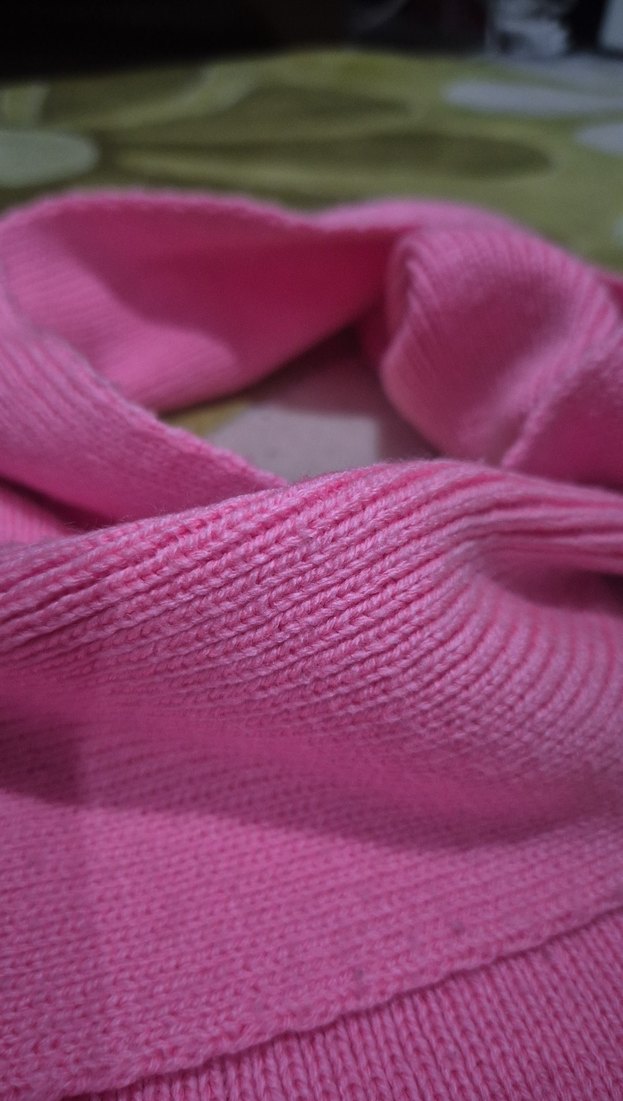 Pembe Örgü Kız Çocuk Şal - Görsel 3