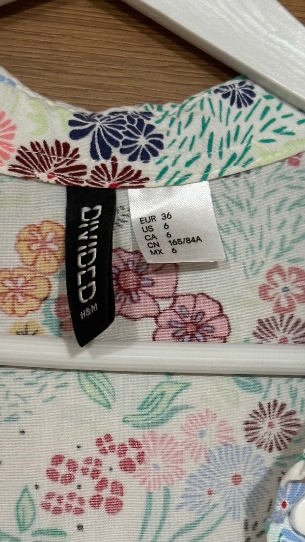 Çiçek Desenli H&M gömlek Bluz - Görsel 3