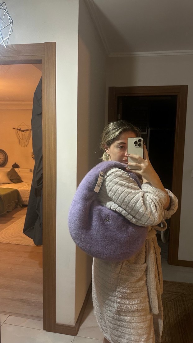 United Colors of Benetton Lila Kadın Büyük Çanta - Görsel 3