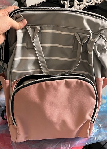 Anne bebek Sırt Çantası Fermuarlı - Görsel 2