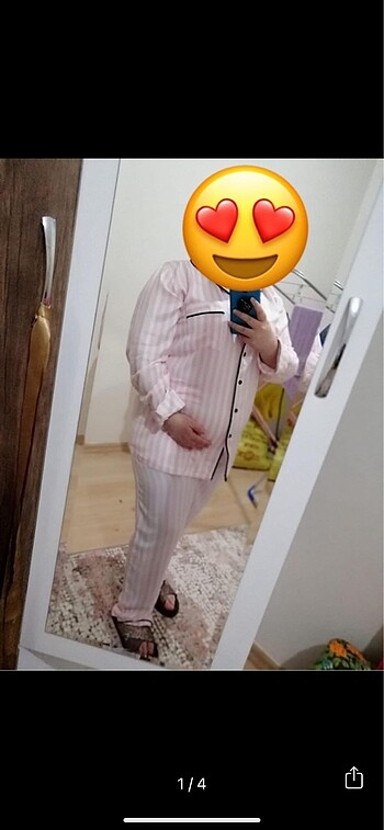 xl Beden pembe Renk Bayan gecelik