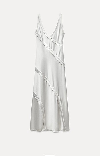 Zara saten elbise