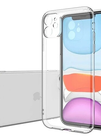 NewTech Design Apple iPhone 11 Şeffaf Kılıf Kamera Korumalı Kılı