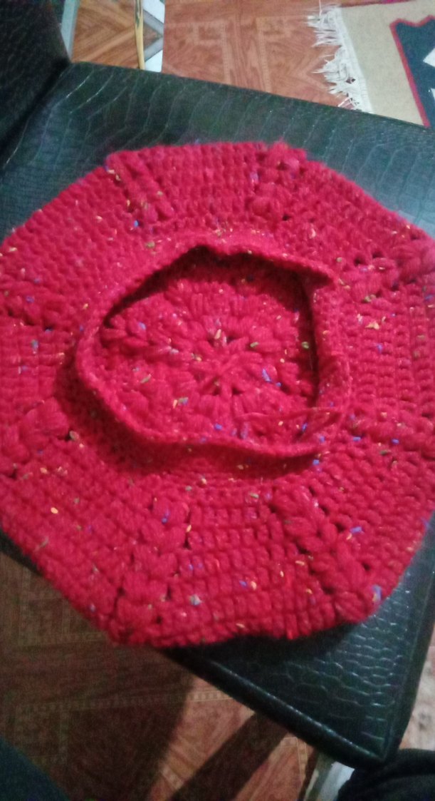 Kırmızı Kadın Örgü Bere - Görsel 4