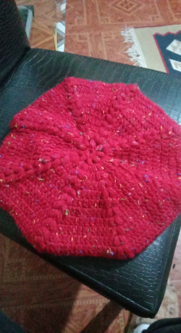 Kırmızı Kadın Örgü Bere - Görsel 3