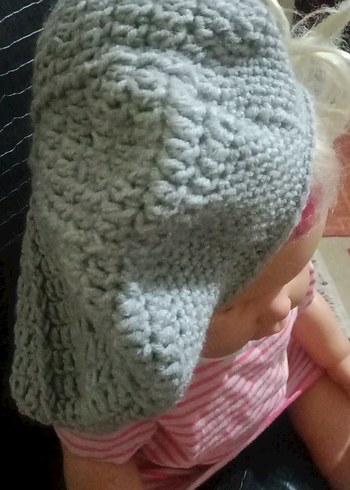 Kadın Gri Örgü Bere - Görsel 2