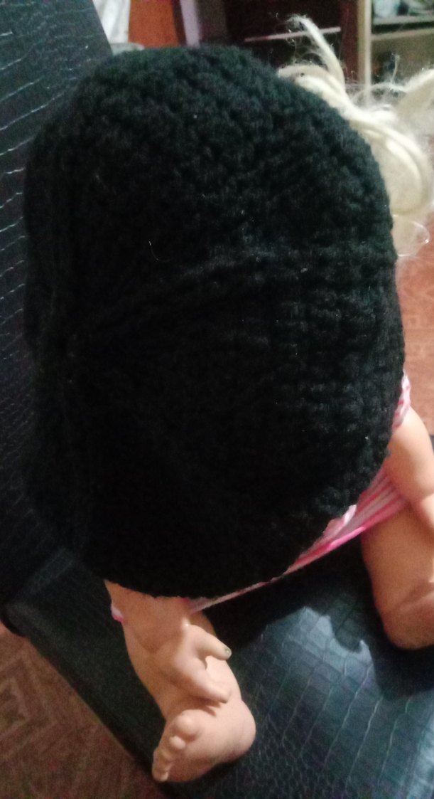 Siyah Yünlü Kadın Bere Kürk Detaylı - Görsel 2