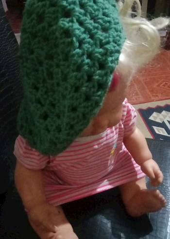 Kadın Yeşil Örgü Bere - Görsel 2