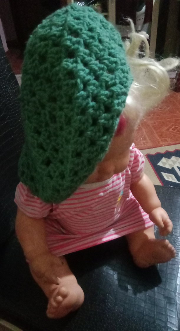 Kadın Yeşil Örgü Bere - Görsel 2