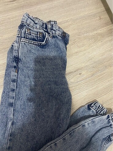 Bel lastikli jean pantolon
