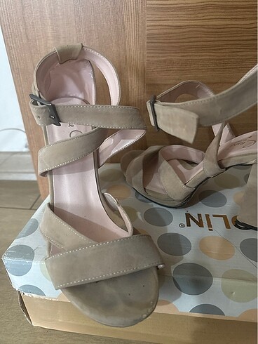Yazlık topuklu ayakkabı - Görsel 3