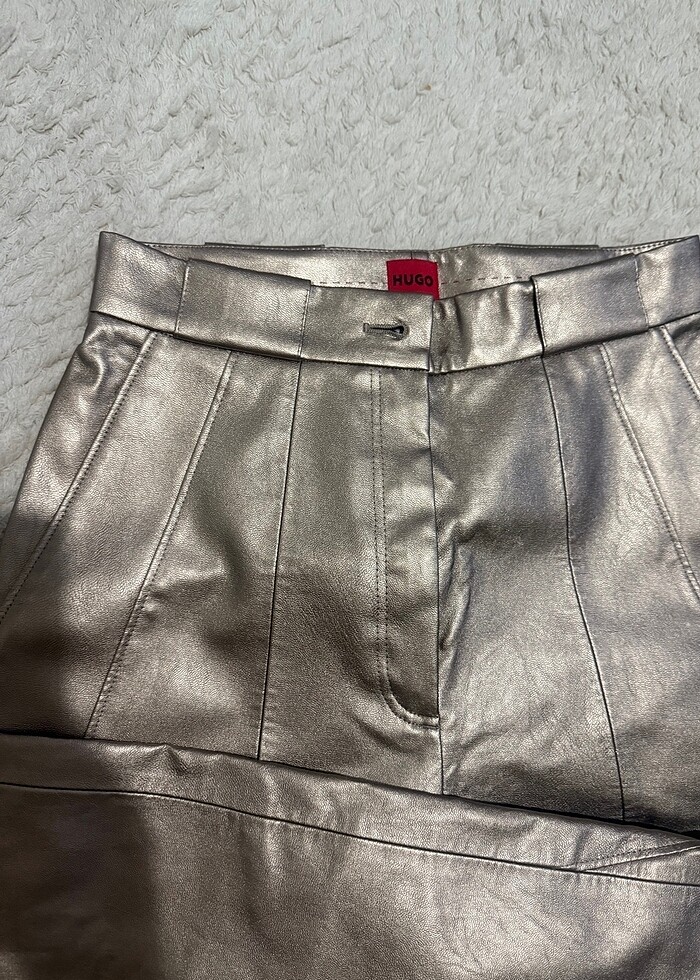 Mevsimlik parlak şık pantolon - Görsel 3