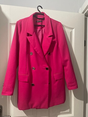 Pembe ceket blazer