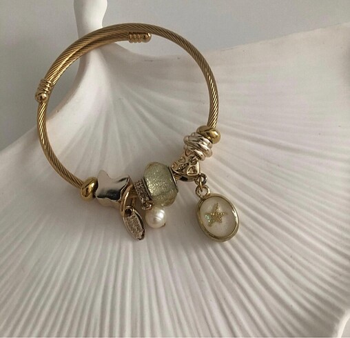  Beden altın Renk SİMLİ YILDIZ CHARM BİLEKLİK