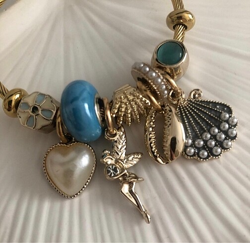 Beden MAVİ İNCİLİ PERİ CHARM BİLEKLİK