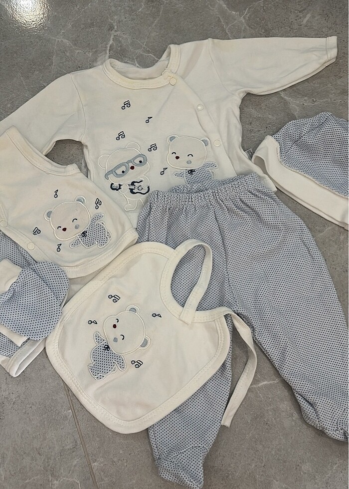 Tam takım hastane cıkısı seti - Görsel 3