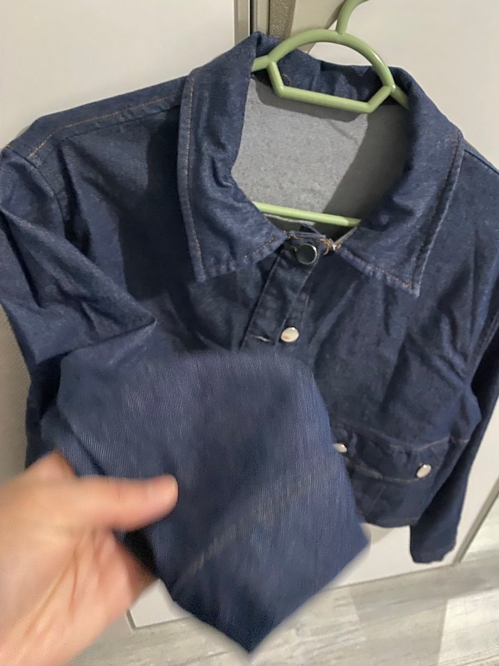 Lacivert Kadın Midi Denim Etek - Görsel 5