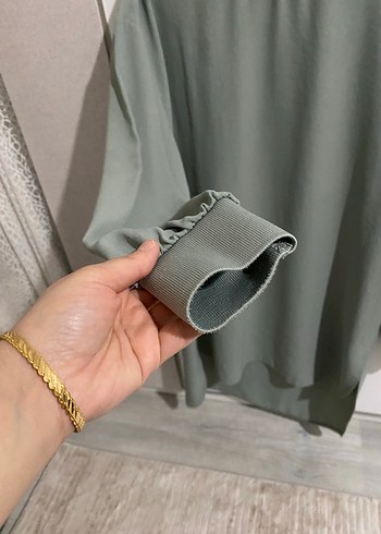 Gri Uzun Kollu Kadın Tunik - Görsel 3