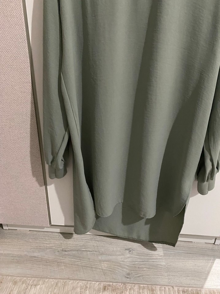 Gri Uzun Kollu Kadın Tunik - Görsel 2