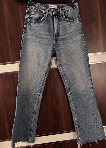 Zara Acik Mavi Denim Jean