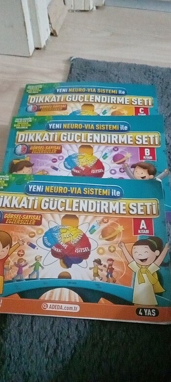 Adeda dikkat guclendirme seti 4 yaş