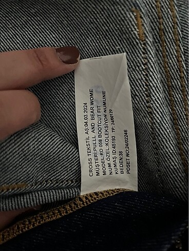 36 Beden lacivert Renk Pull and Bear Pantolon