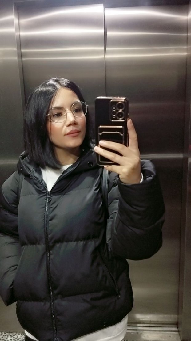 Fermuarlı Koyu siyah Kadın Kışlık Mont - Görsel 4