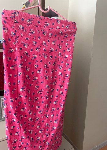 Pembe Çiçekli Uzun Kadın ikili Takım - Görsel 3