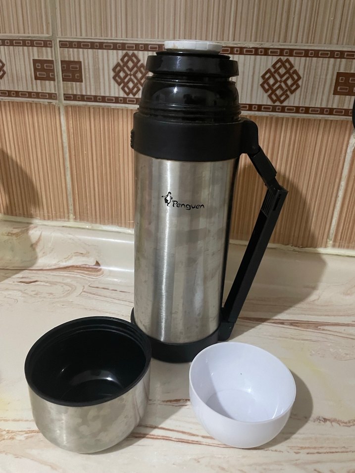 Penguen Gri Çelik Termos - Görsel 2