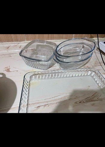 Şeffaf Cam Fırın Kabı ve Kek Kalıbı - Görsel 2