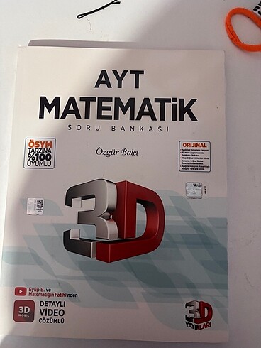 AYT MATEMATİK 3D yayınları