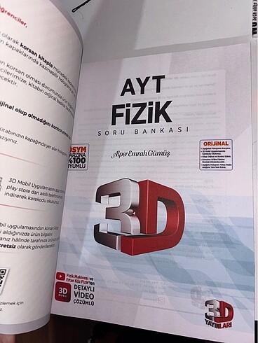 Beden Renk 3D TYT-AYT FİZİK SORU BANKASI