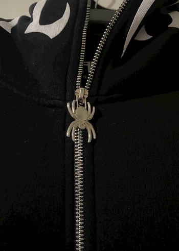 Fermuarlı Kapüşonlu Siyah Kadın Ceket - Görsel 4