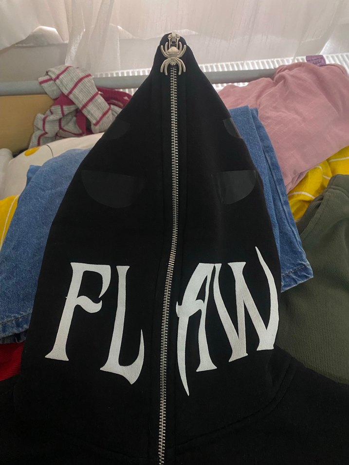 Fermuarlı Kapüşonlu Siyah Kadın Ceket - Görsel 5