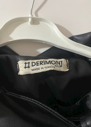 Kadın Siyah Deri Biker Ceket - Görsel 6